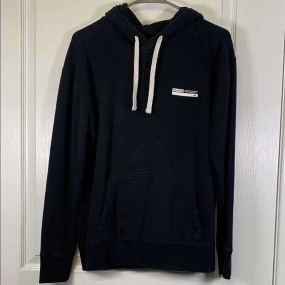 Hollister Hoodie Pullover Black California Galaxy Space Orbit Planet Size Small